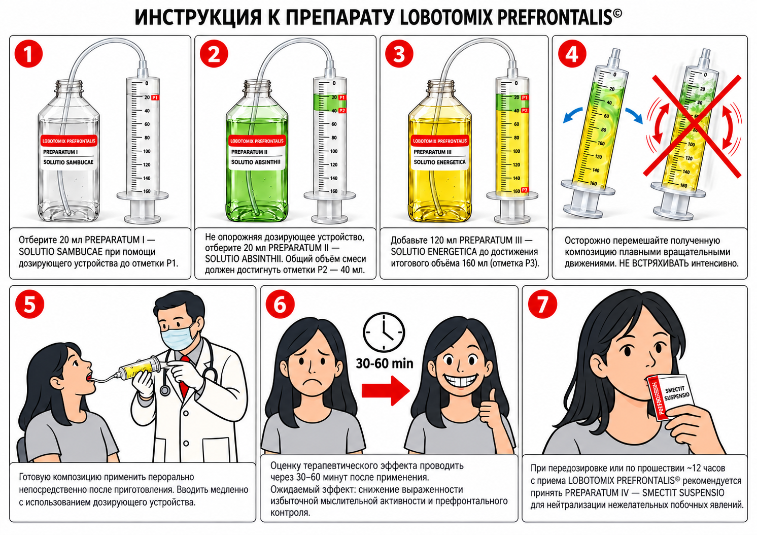 Инструкция LOBOTOMIX PREFRONTALIS